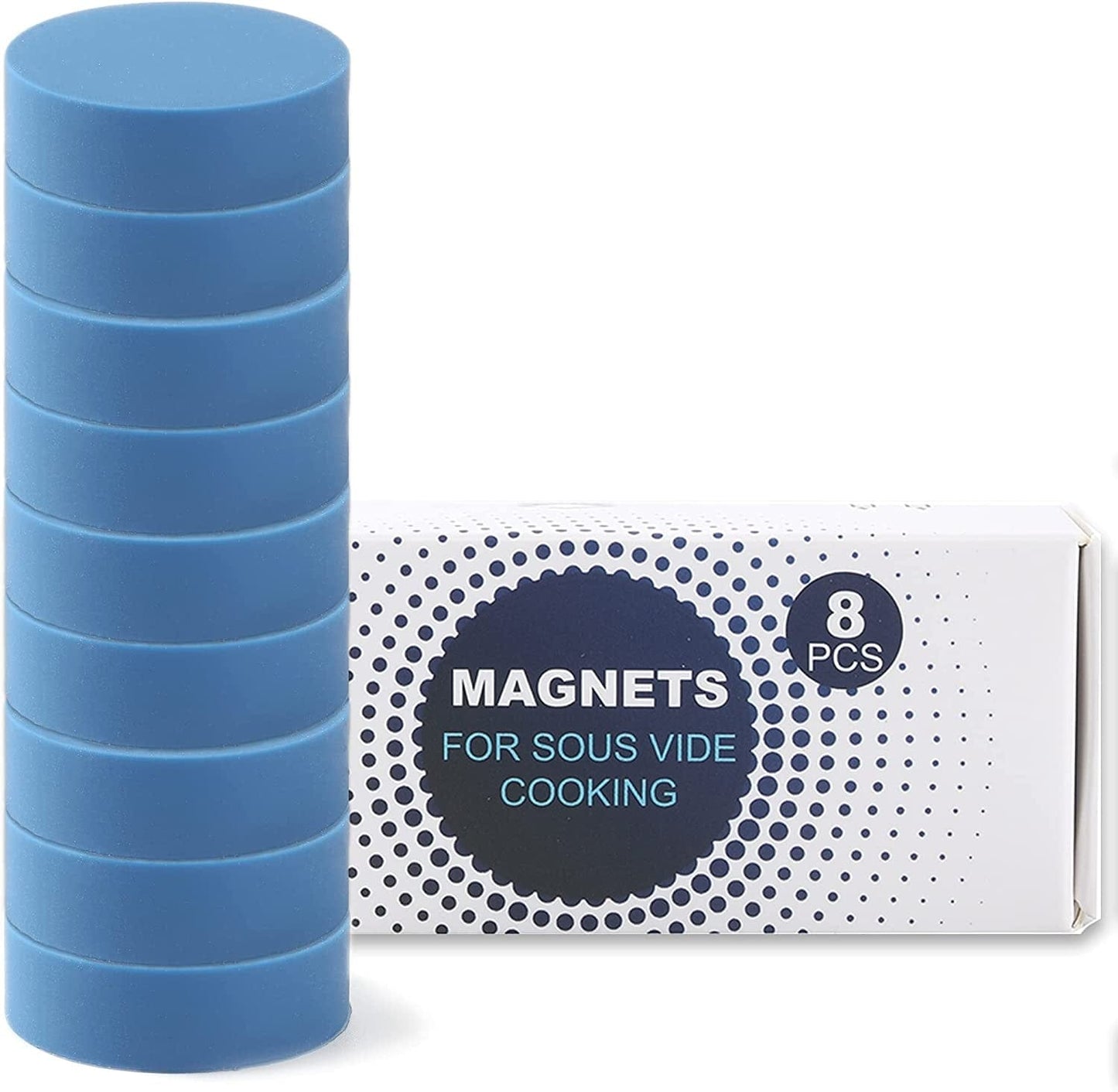 (8-Pack) Sous Vide Magnetical Weights Works on All Sous Vide Machines, Silicone-Coated Sous Vide Magnets